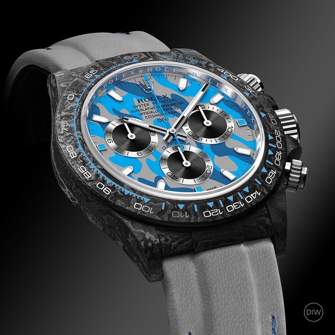 MILITARY BLUE Rolex DiW Daytona 劳力士DiW 碳纤维迪通拿 | WORLDTIMER