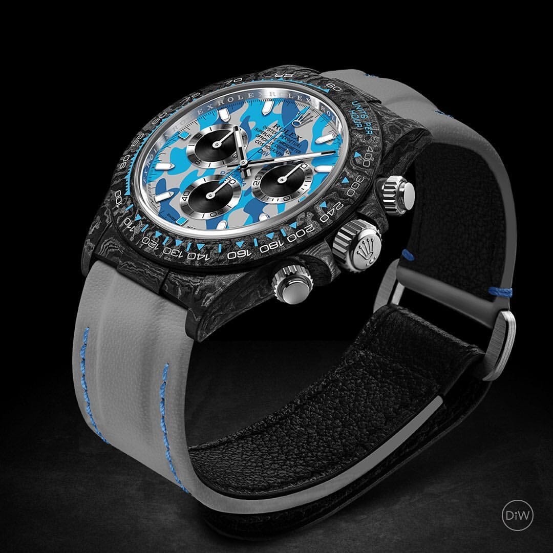 MILITARY BLUE Rolex DiW Daytona 劳力士DiW 碳纤维迪通拿 | WORLDTIMER