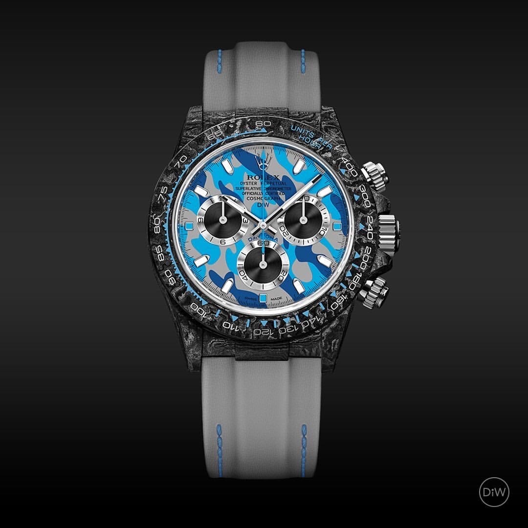 MILITARY BLUE Rolex DiW Daytona 劳力士DiW 碳纤维迪通拿 | WORLDTIMER