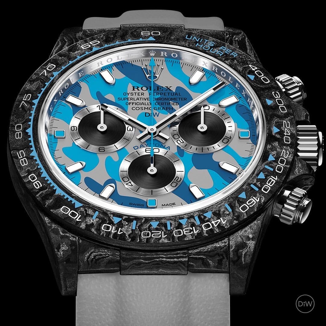 MILITARY BLUE Rolex DiW Daytona 劳力士DiW 碳纤维迪通拿 | WORLDTIMER