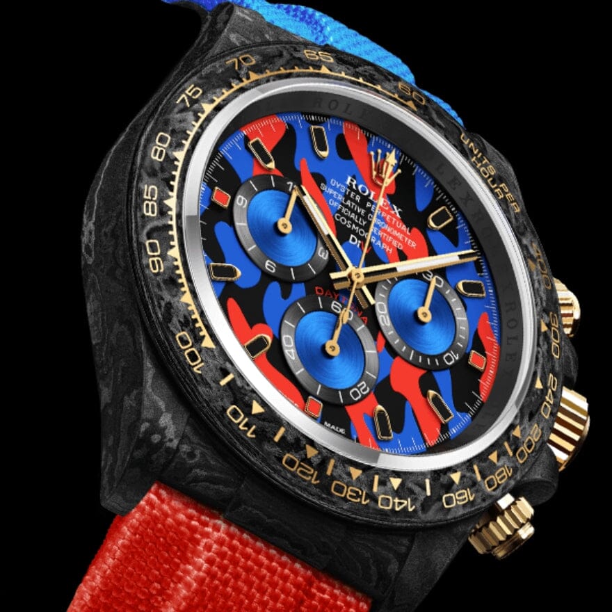 MILITARY RED 41mm Rolex DiW Daytona 劳力士DiW 碳纤维迪通拿 | WORLDTIMER