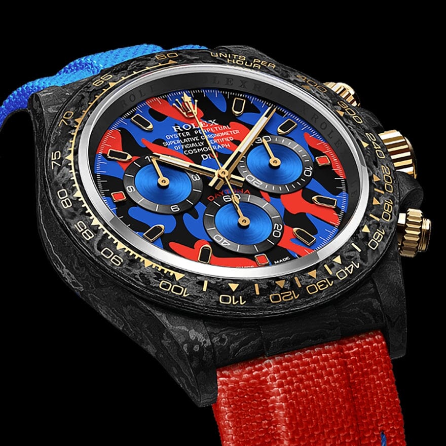 MILITARY RED 41mm Rolex DiW Daytona 劳力士DiW 碳纤维迪通拿 | WORLDTIMER
