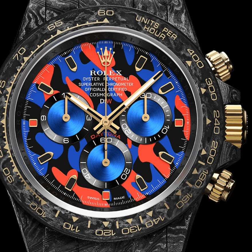 MILITARY RED 41mm Rolex DiW Daytona 劳力士DiW 碳纤维迪通拿 | WORLDTIMER