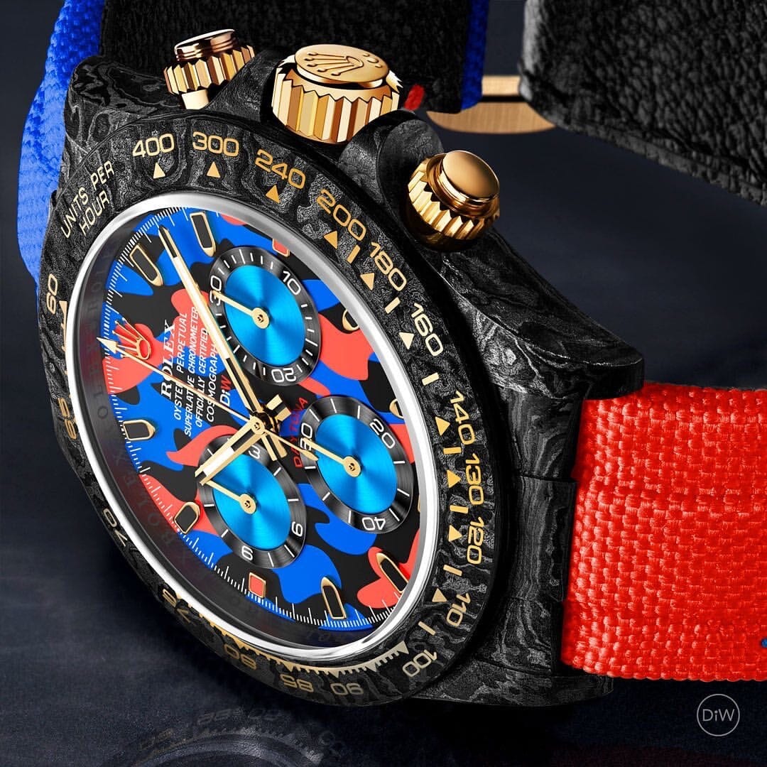 MILITARY RED Rolex DiW Daytona 劳力士DiW 碳纤维迪通拿 | WORLDTIMER