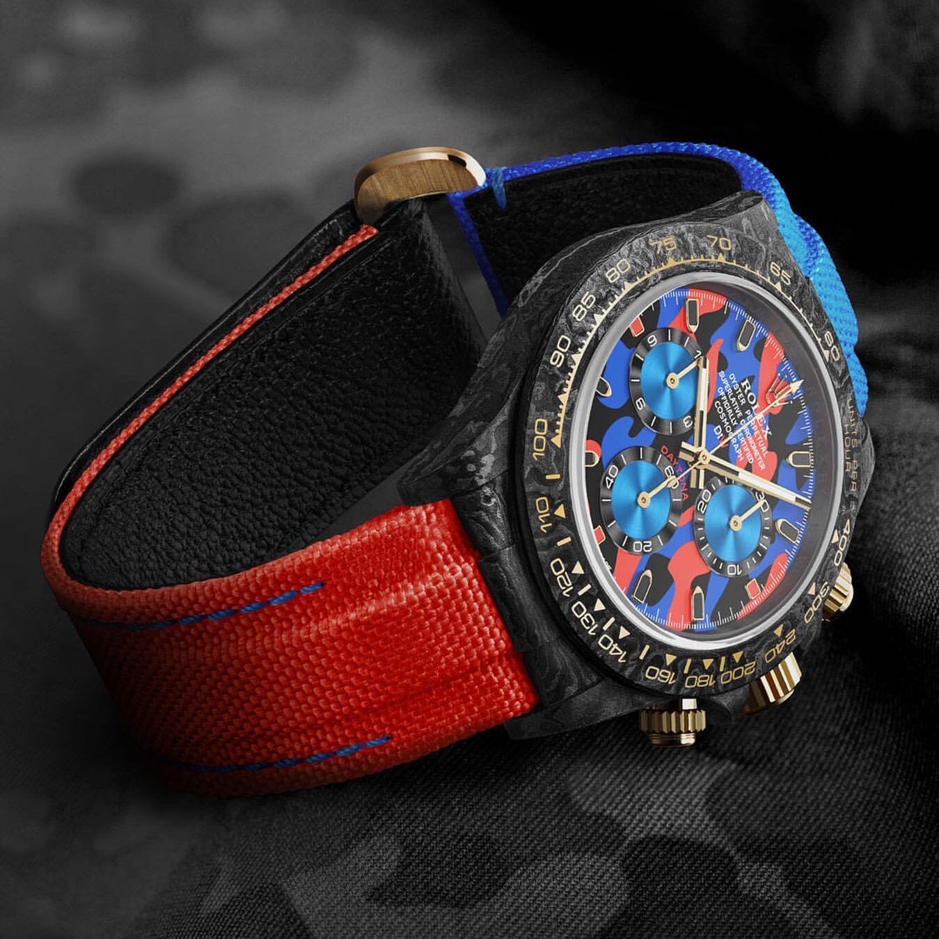 MILITARY RED Rolex DiW Daytona 劳力士DiW 碳纤维迪通拿 | WORLDTIMER