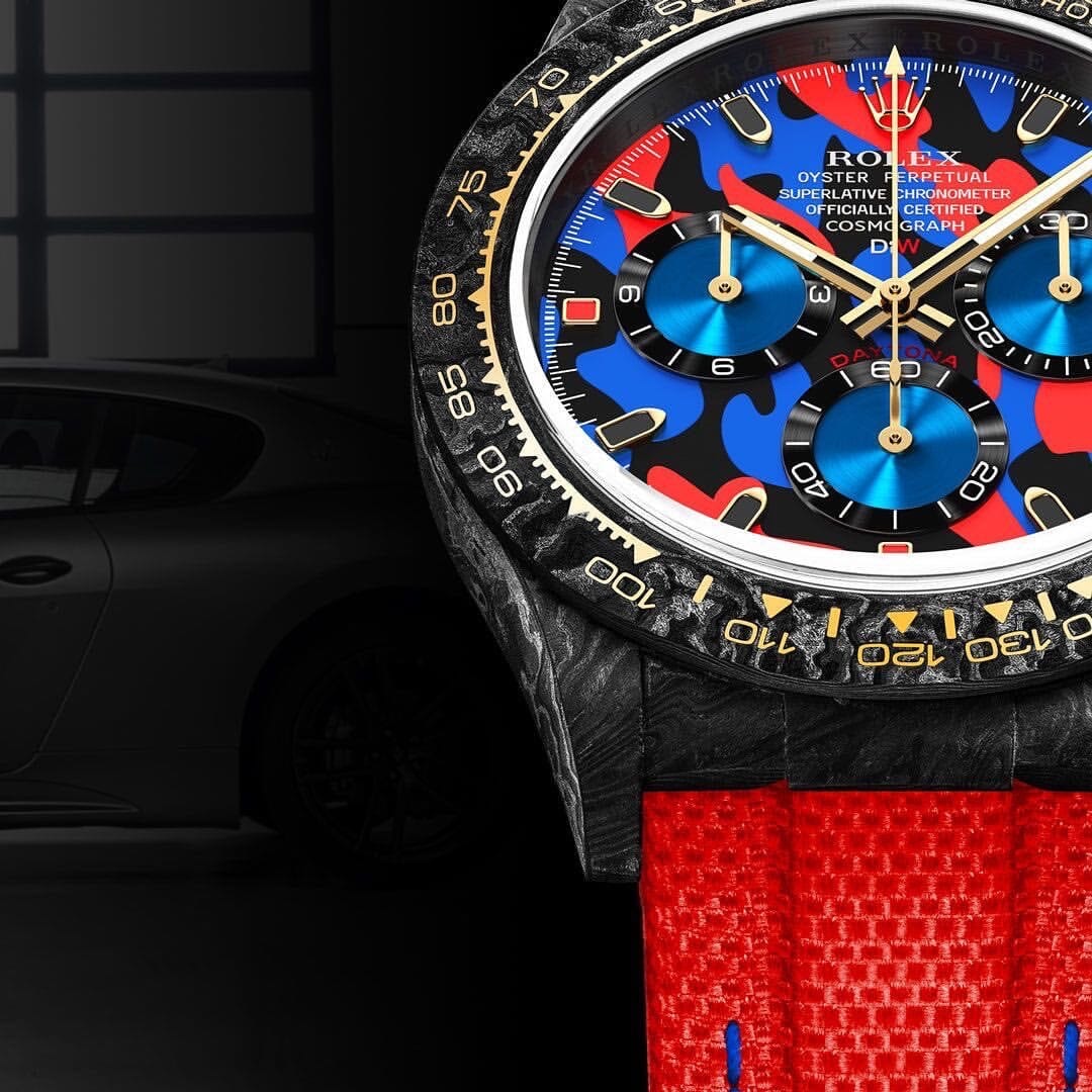 MILITARY RED Rolex DiW Daytona 劳力士DiW 碳纤维迪通拿 | WORLDTIMER