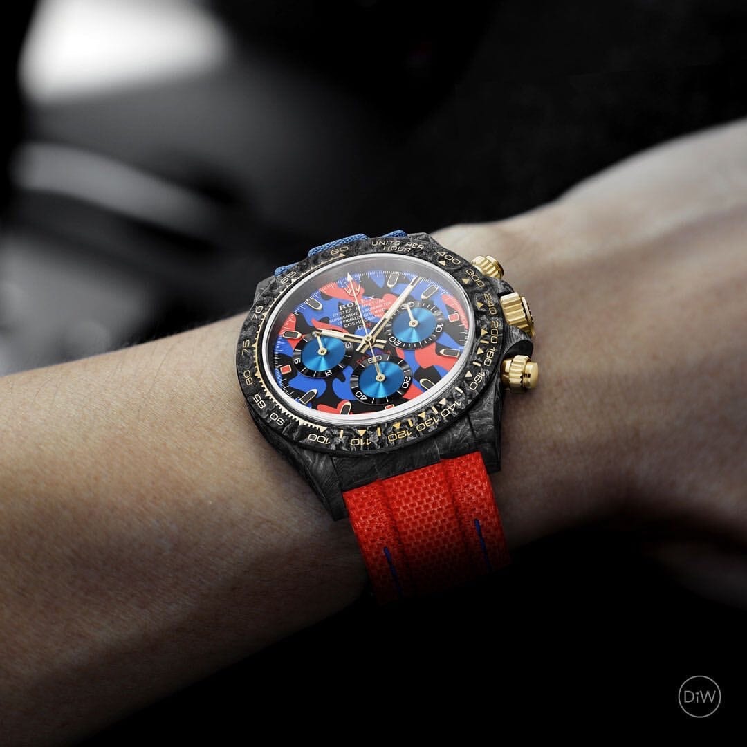 MILITARY RED Rolex DiW Daytona 劳力士DiW 碳纤维迪通拿 | WORLDTIMER