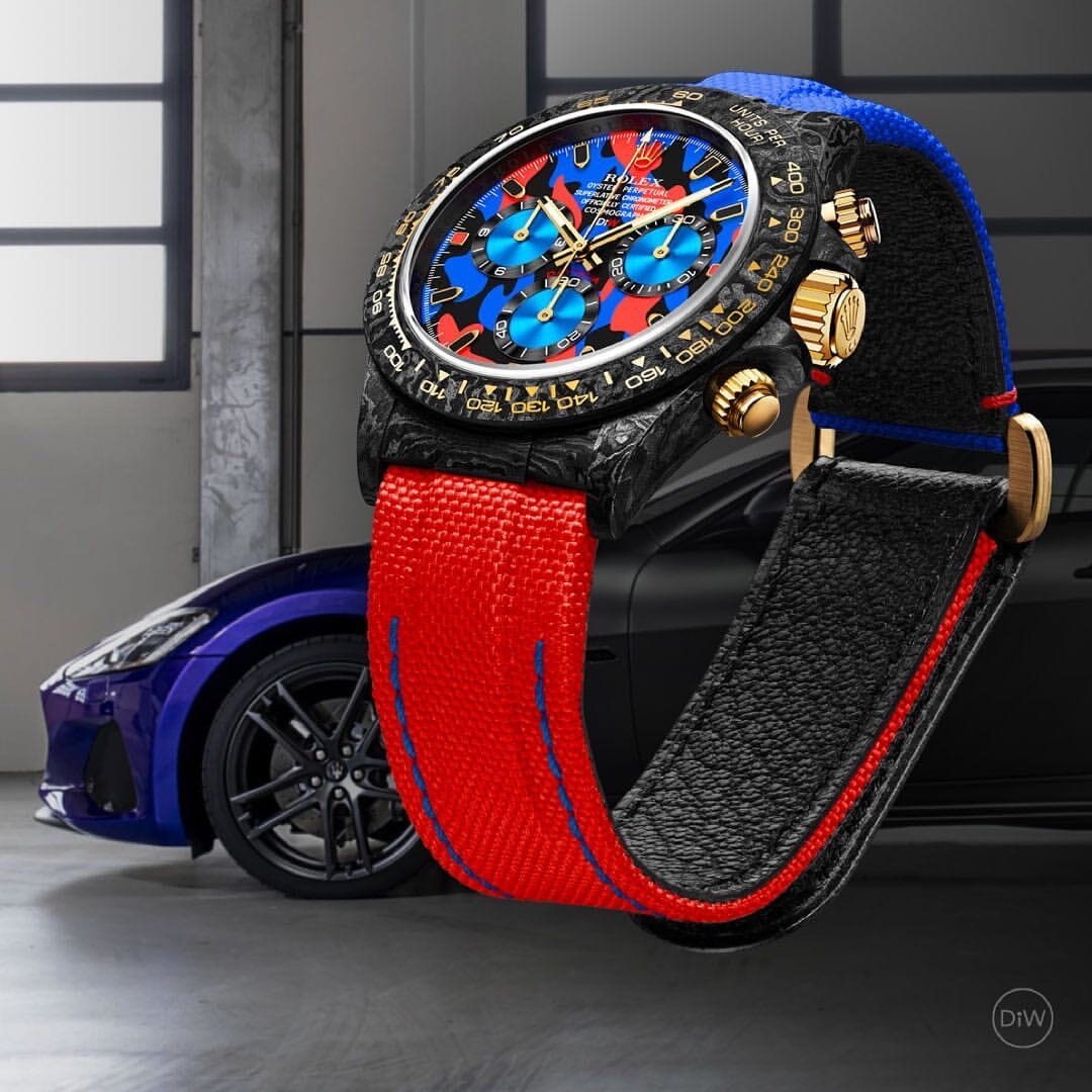 MILITARY RED Rolex DiW Daytona 劳力士DiW 碳纤维迪通拿 | WORLDTIMER