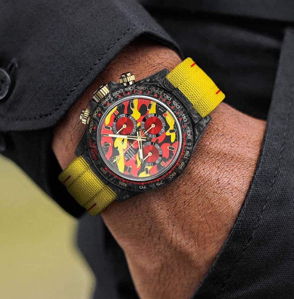 MILITARY YELLOW Rolex DiW Daytona 劳力士DiW 碳纤维迪通拿 | WORLDTIMER