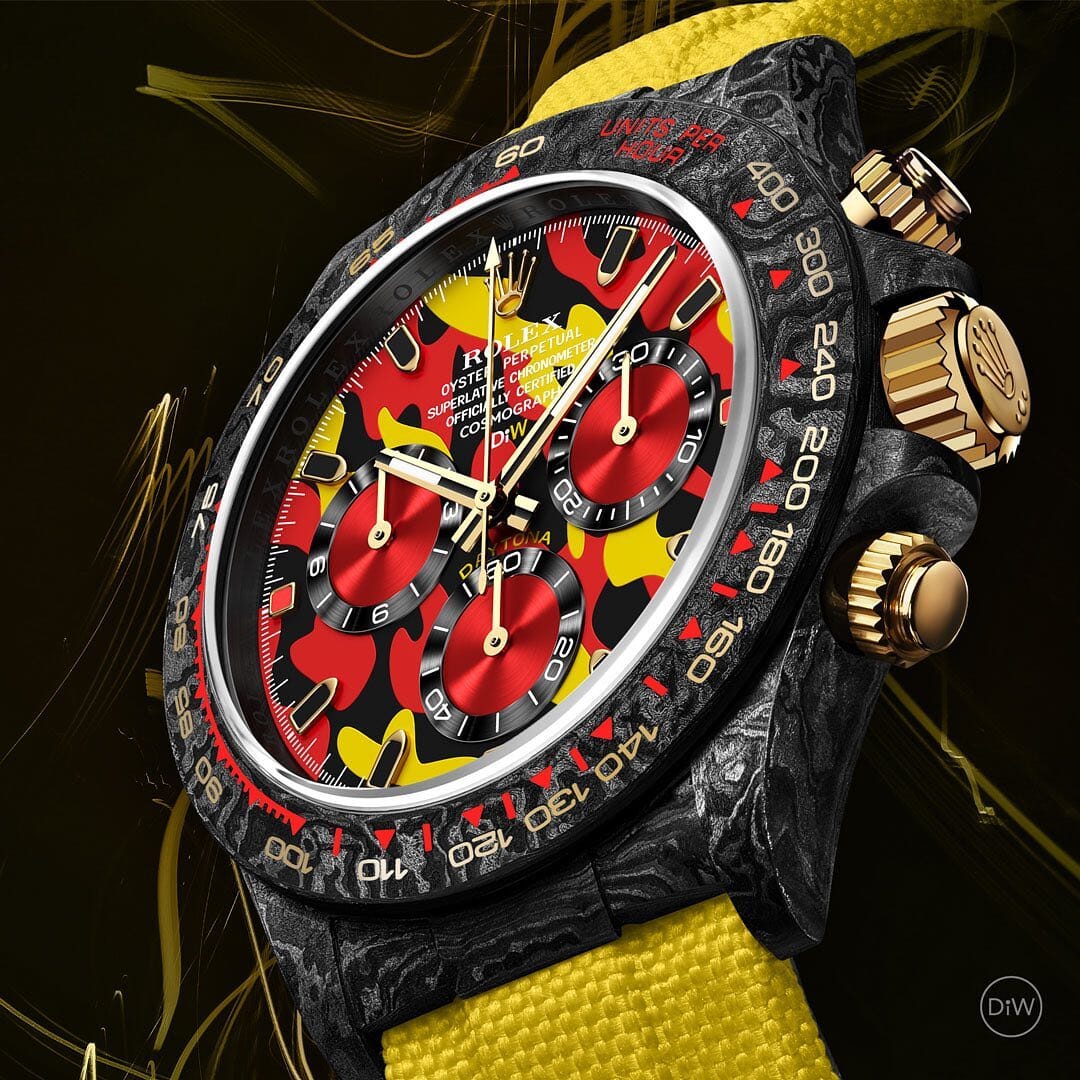 MILITARY YELLOW Rolex DiW Daytona 劳力士DiW 碳纤维迪通拿 | WORLDTIMER