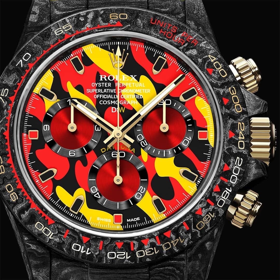 MILITARY YELLOW Rolex DiW Daytona 劳力士DiW 碳纤维迪通拿 | WORLDTIMER