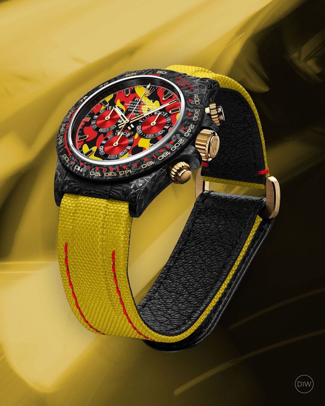MILITARY YELLOW Rolex DiW Daytona 劳力士DiW 碳纤维迪通拿 | WORLDTIMER