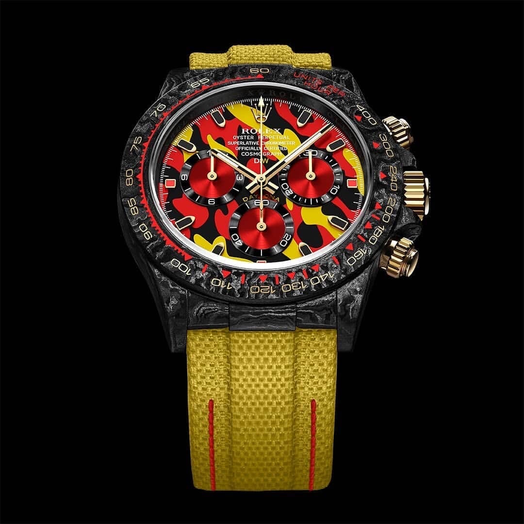 MILITARY YELLOW Rolex DiW Daytona 劳力士DiW 碳纤维迪通拿 | WORLDTIMER