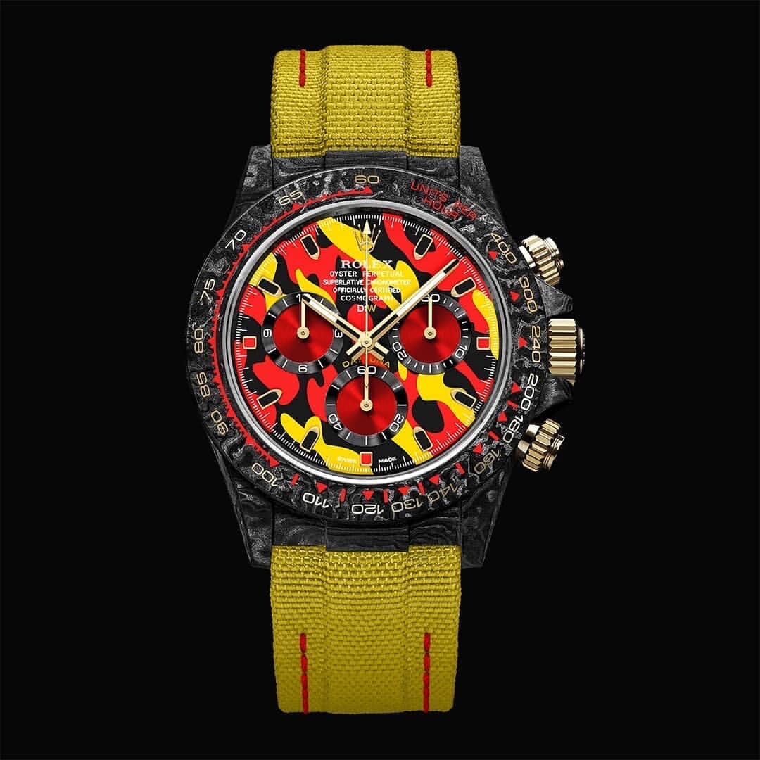 MILITARY YELLOW Rolex DiW Daytona 劳力士DiW 碳纤维迪通拿 | WORLDTIMER