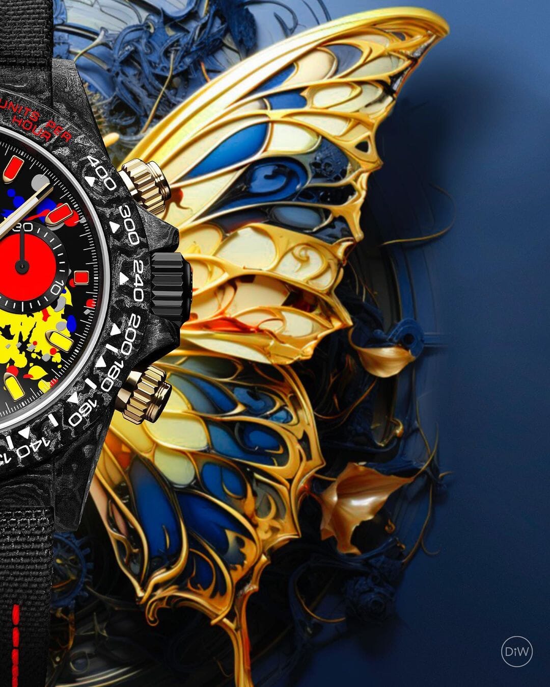 MOTLEY 3D Rolex DiW Daytona 劳力士DiW 碳纤维迪通拿 | WORLDTIMER