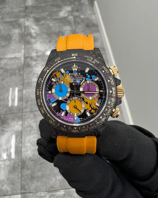 MOTLEY ORANGE Rolex DiW Daytona 劳力士碳纤维 DiW迪通拿 | WORLDTIMER