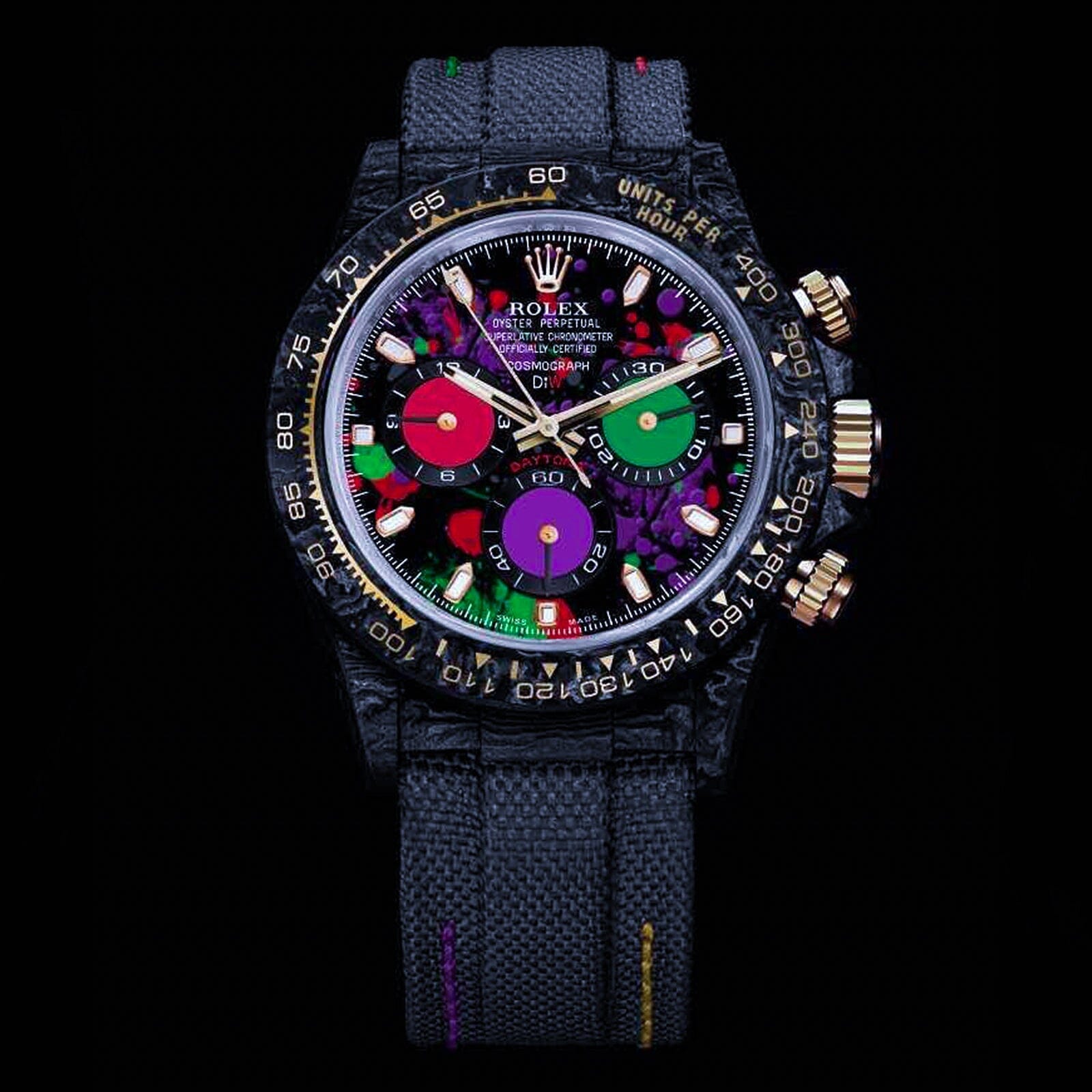 MOTLEY PURPLE UNIQUE Rolex DiW Daytona 劳力士DiW 碳纤维迪通拿 | WORLDTIMER