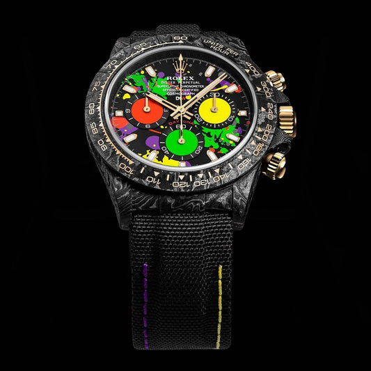 DiW Top Model Rolex Daytona MOTLEY DiW劳力士 碳纤维迪通拿 | WORLDTIMER