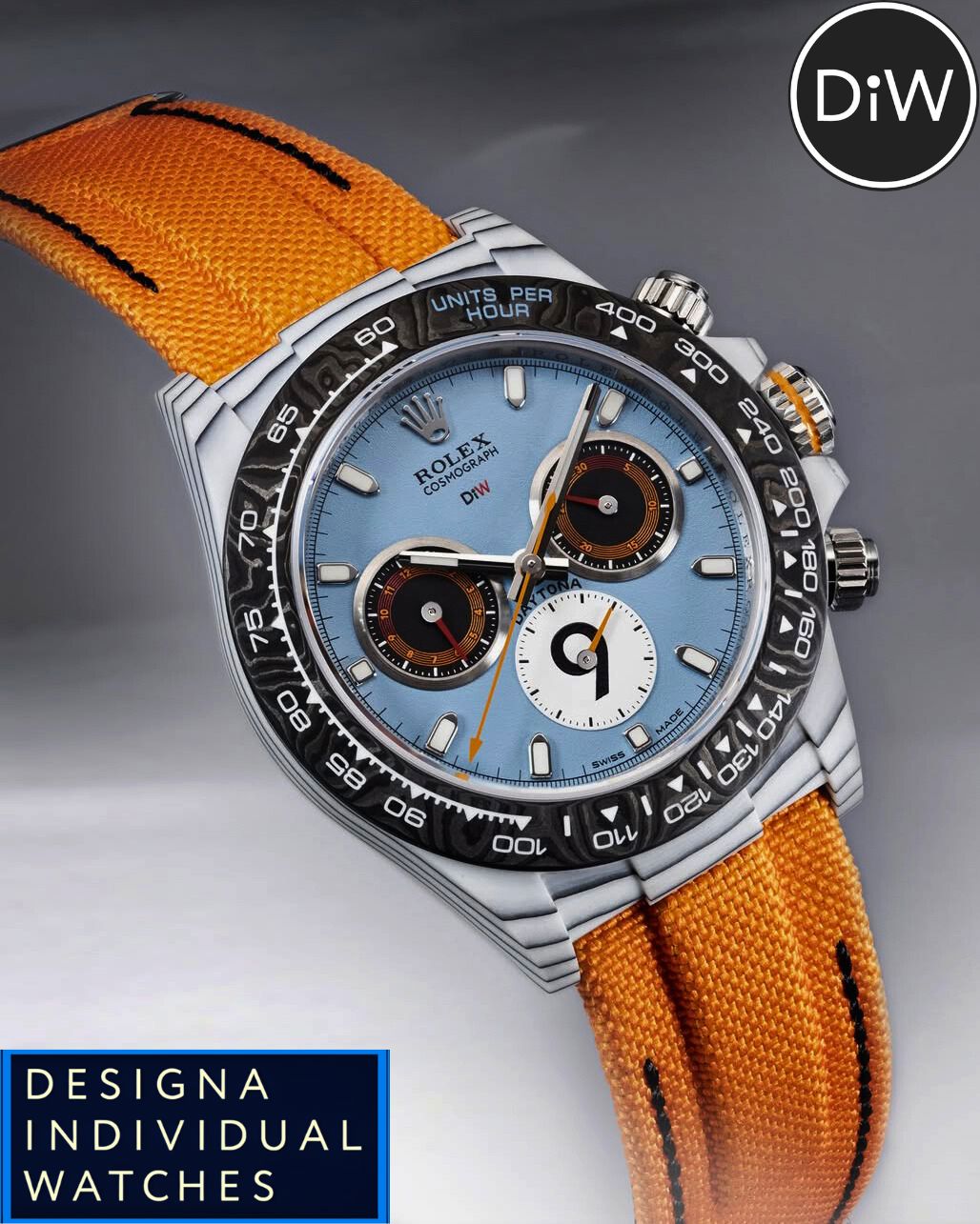 MOTORSPORT Inspired Rolex DiW Daytona CarboQuartz 独一无二赛车运动灵感 劳力士DiW 石英纤维迪通拿 | WORLDTIMER