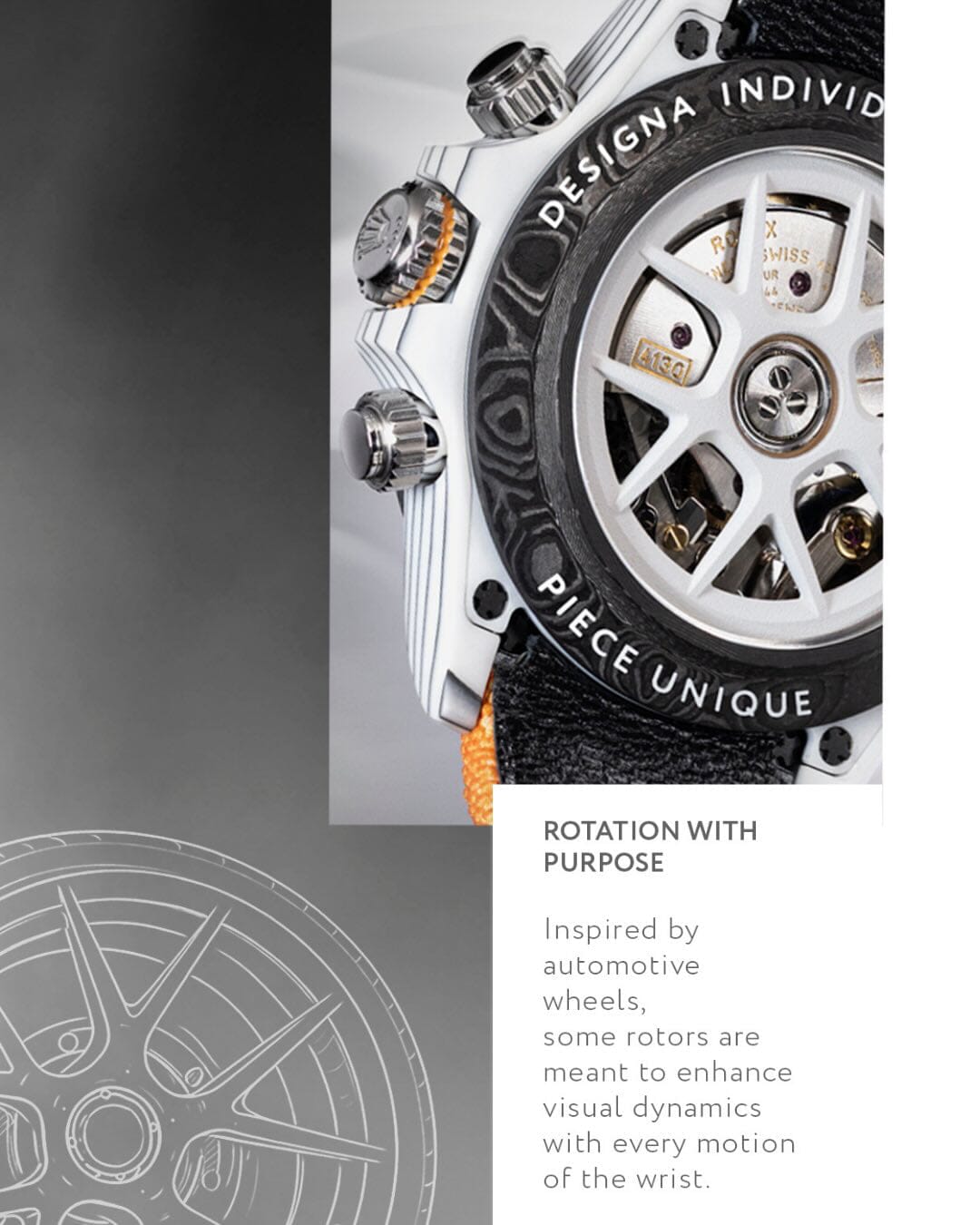 MOTORSPORT Inspired Rolex DiW Daytona CarboQuartz 独一无二赛车运动灵感 劳力士DiW 石英纤维迪通拿 | WORLDTIMER
