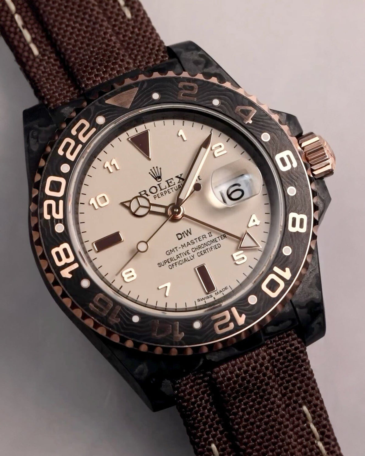 Rolex NTPT 碳纖 DiW 勞力士 格林尼治型 "GMT DE EVEROSE" Rolex GMT Master 2 | WORLDTIMER