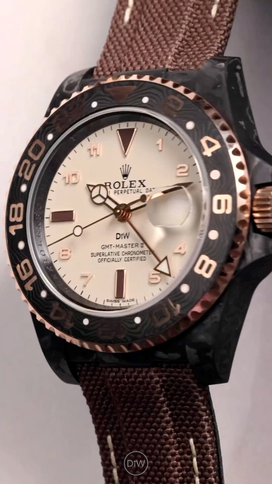 NTPT Carbon DiW Rolex GMT DE EVEROSE 独一无二劳力士 格林尼治型 | WORLDTIMER