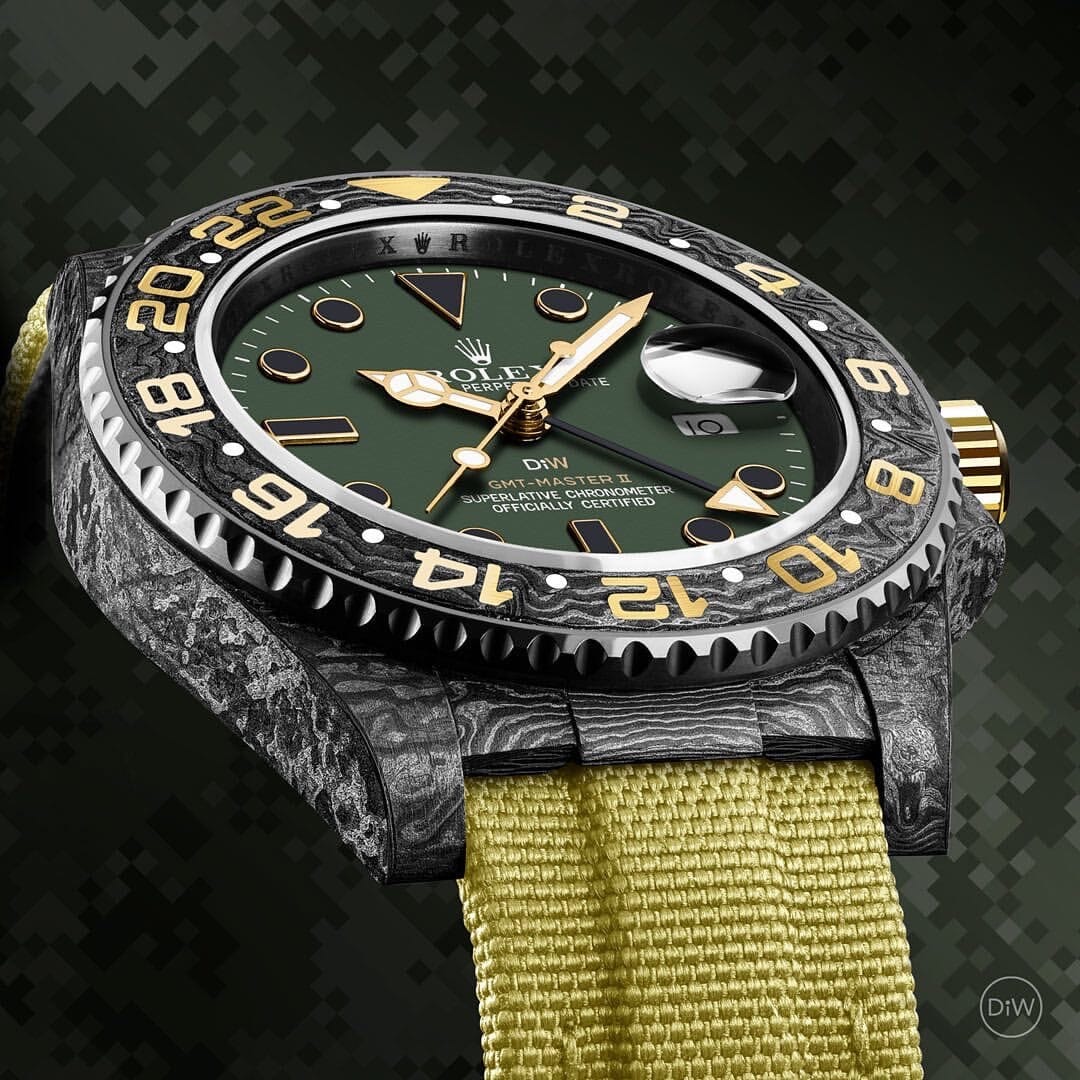 NTPT Carbon DiW Rolex GMT Master DESERT CAMO 劳力士格林尼治型 NTPT碳纤维 | WORLDTIMER