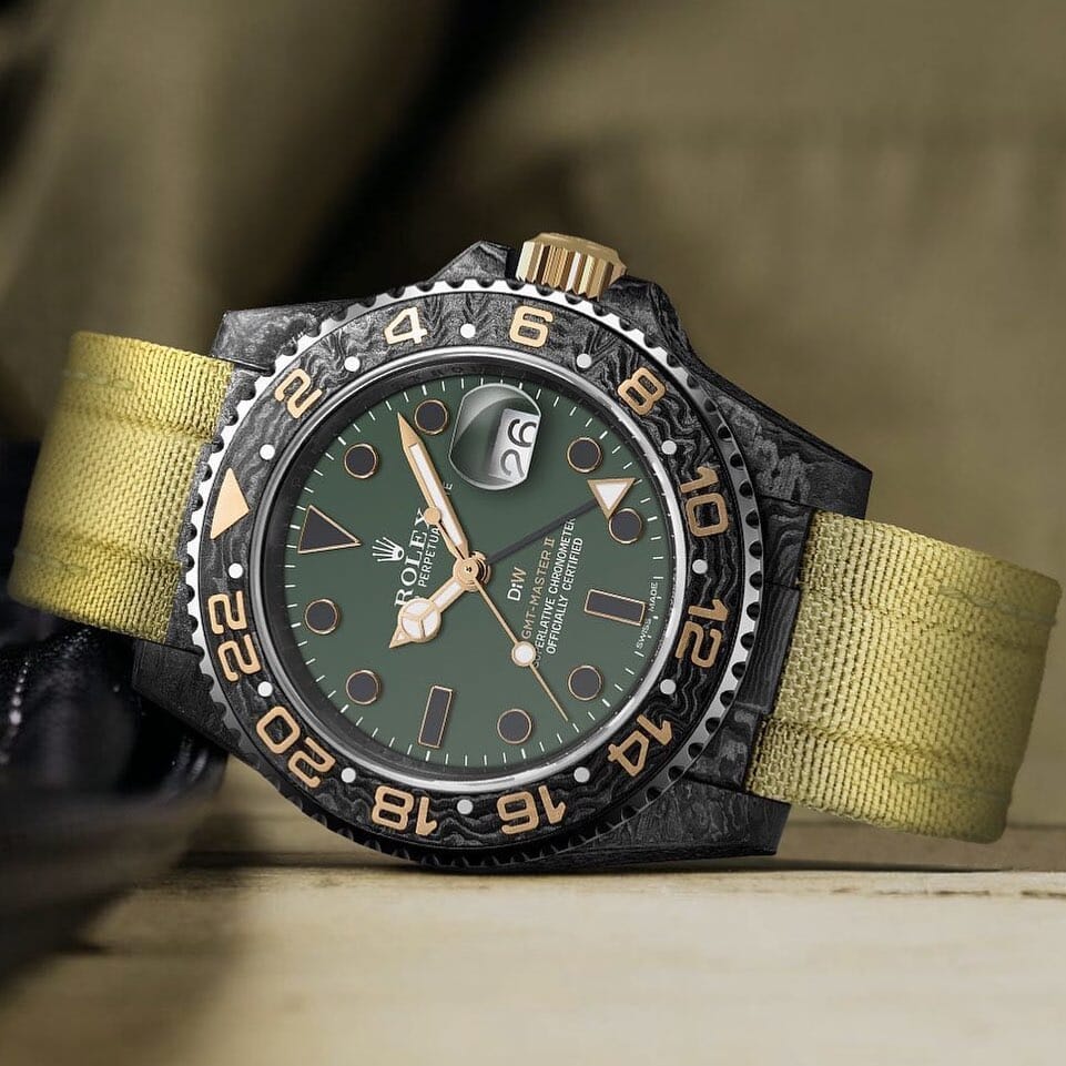 NTPT Carbon DiW Rolex GMT Master DESERT CAMO 劳力士格林尼治型 NTPT碳纤维 | WORLDTIMER