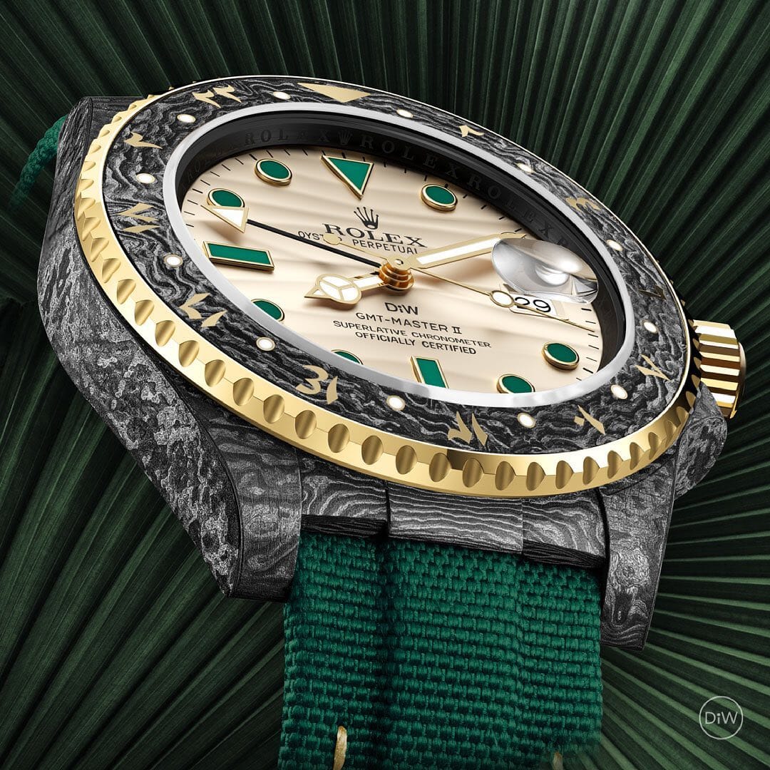 NTPT Carbon DiW Rolex GMT Master OASIS 劳力士格林尼治型 | WORLDTIMER