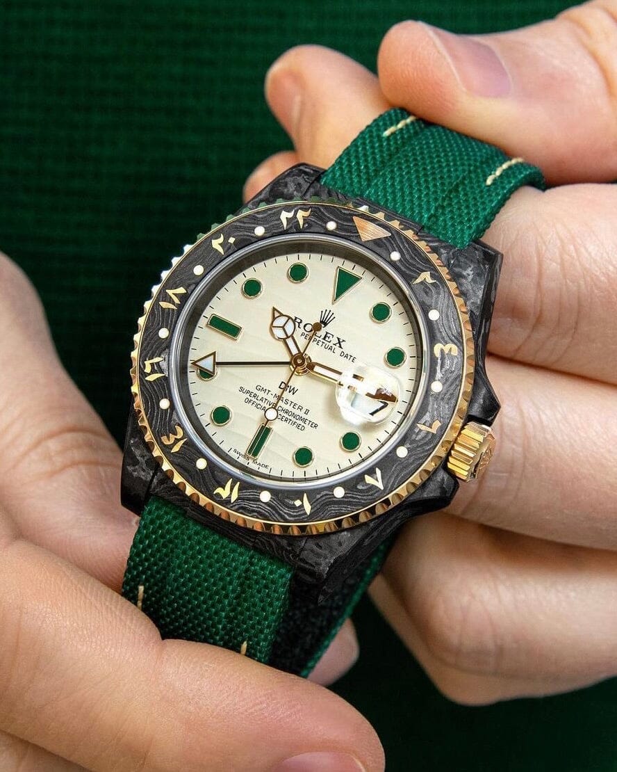 NTPT Carbon DiW Rolex GMT Master OASIS 劳力士格林尼治型 | WORLDTIMER