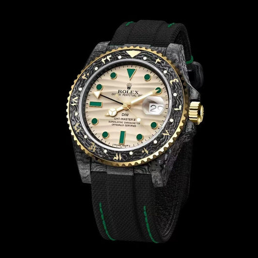 NTPT Carbon DiW Rolex GMT Master OASIS 劳力士格林尼治型 | WORLDTIMER
