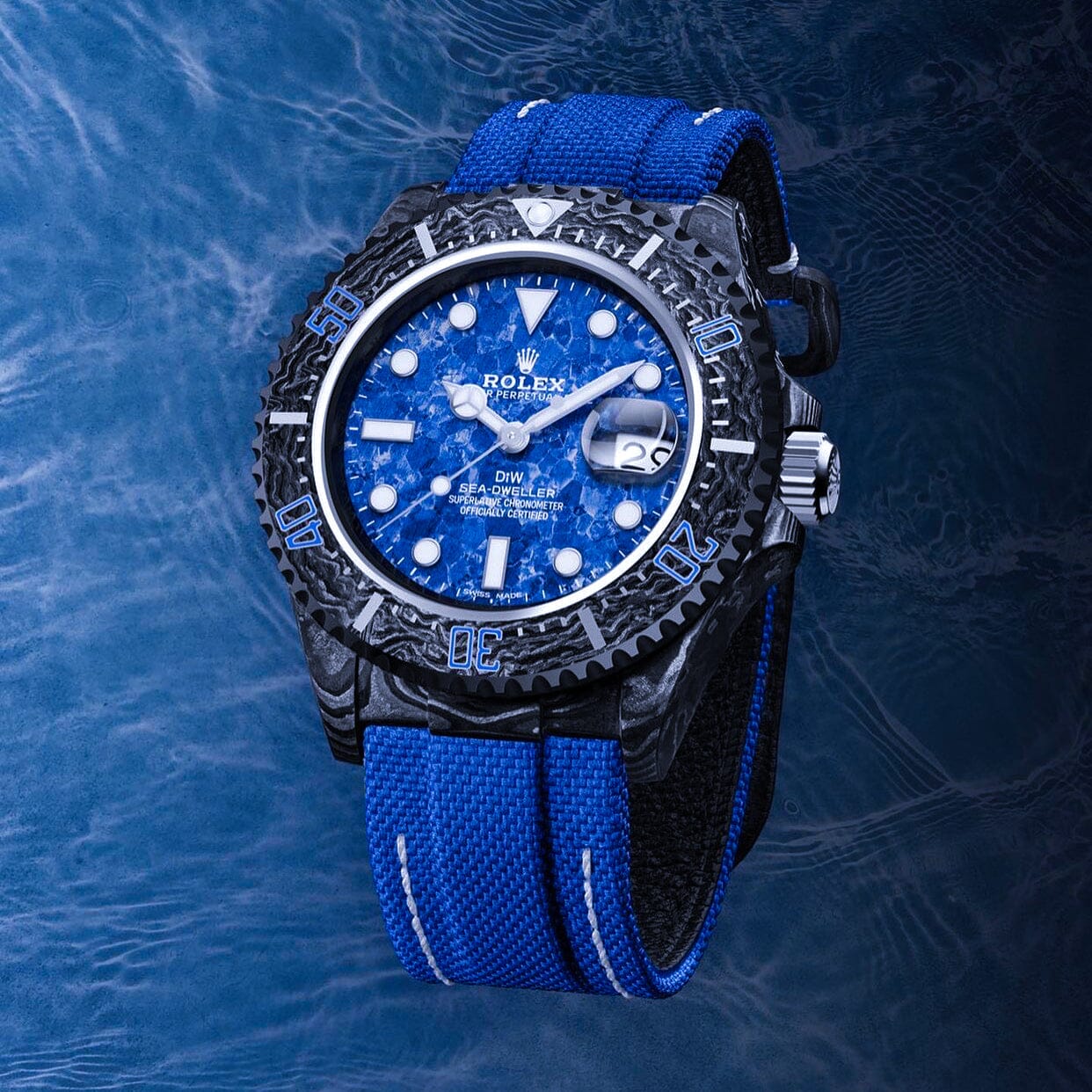 NTPT Carbon DiW Rolex Sea Dweller OCEAN BLUE 劳力士DiW 碳纤维深潜型 | WORLDTIMER
