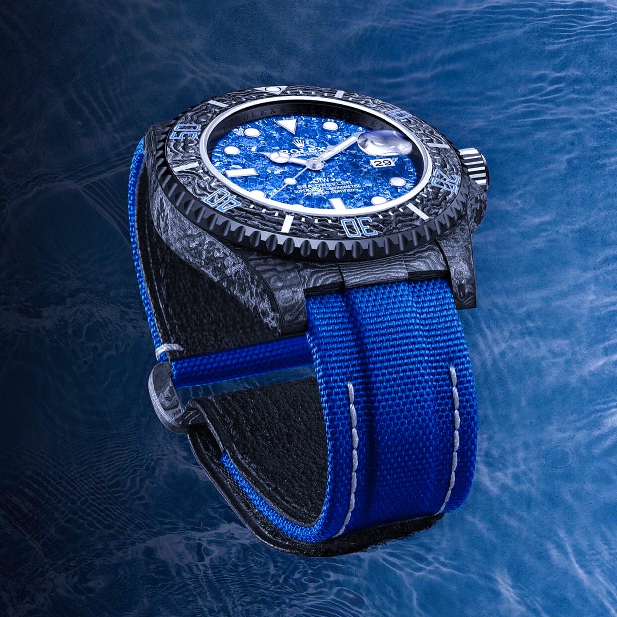 NTPT Carbon DiW Rolex Sea Dweller OCEAN BLUE 劳力士DiW 碳纤维深潜型 | WORLDTIMER