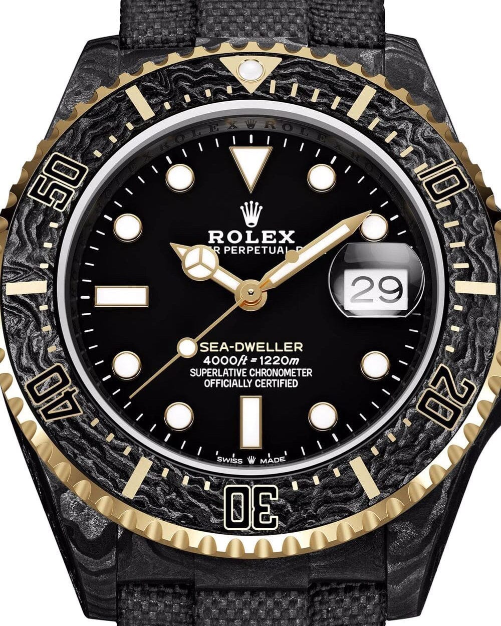 NTPT Carbon DiW Rolex Sea Dweller OG GOLD 劳力士DiW 碳纤维海使型 | WORLDTIMER