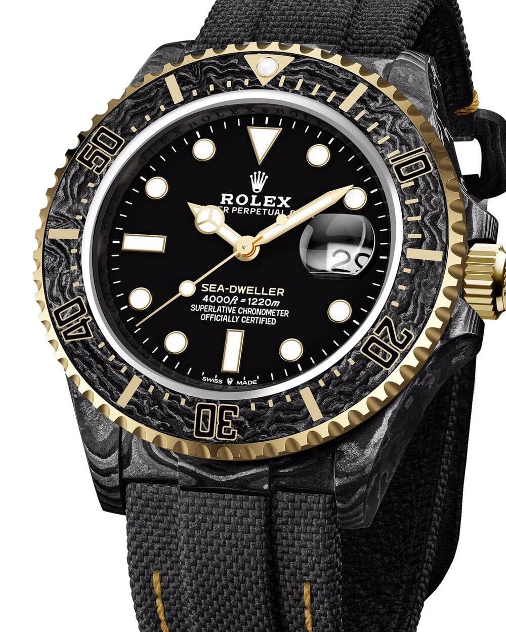 NTPT Carbon DiW Rolex Sea Dweller OG GOLD 劳力士DiW 碳纤维海使型 | WORLDTIMER