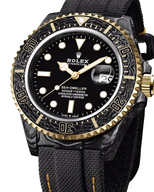 NTPT Carbon DiW Rolex Sea Dweller OG GOLD 劳力士DiW 碳纤维海使型 | WORLDTIMER