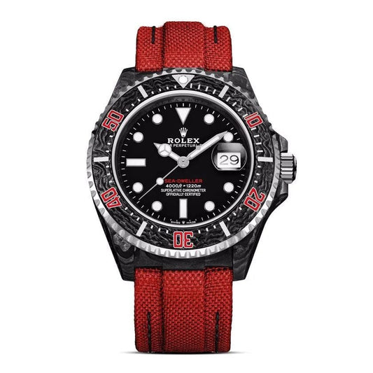 NTPT Carbon DiW Rolex Sea Dweller OG RED 劳力士DiW 碳纤维深潜型 | WORLDTIMER