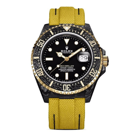 NTPT Carbon DiW Rolex Sea Dweller OG YELLOW 劳力士DiW 碳纤维海使型 | WORLDTIMER