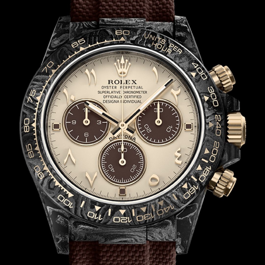 NTPT Carbon Rolex DiW Daytona Desert Eagle Arabic V2 劳力士DiW 碳纤维迪通拿 沙漠之鹰v2 | WORLDTIMER