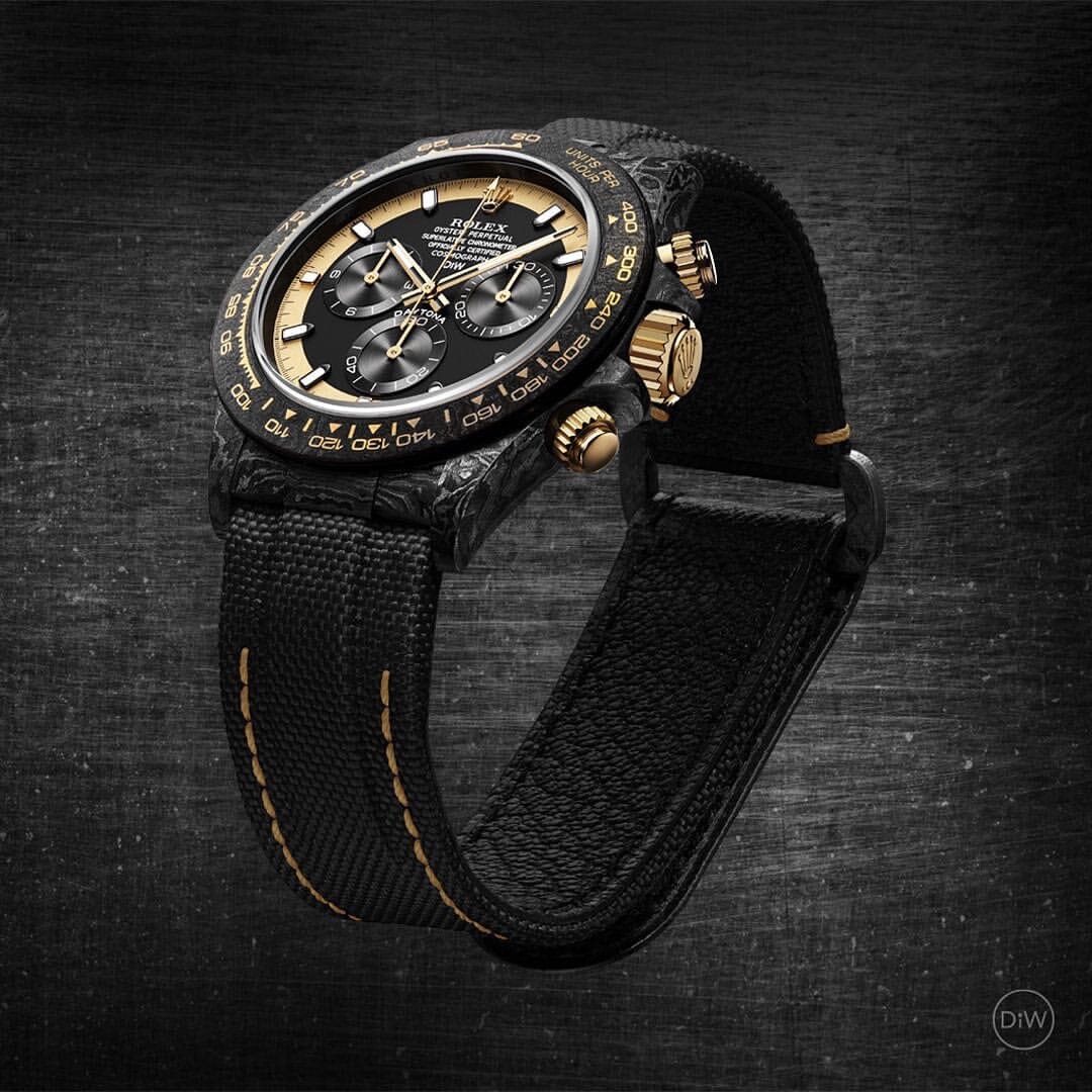 NTPT Carbon Rolex DiW Daytona CREAM INVERT GOLD 劳力士DiW  碳纤维迪通拿 | WORLDTIMER
