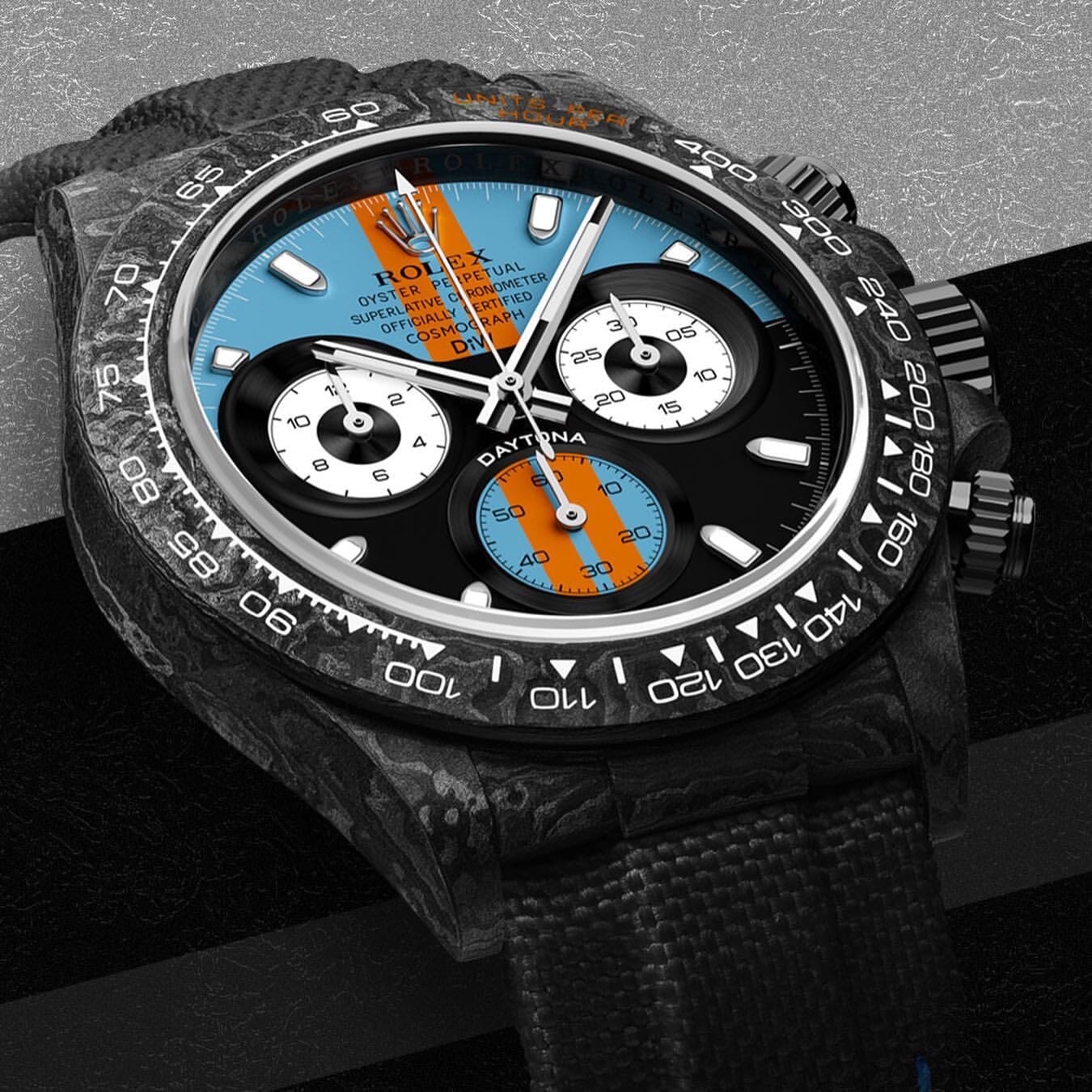 NTPT Carbon Rolex DiW Daytona "GT BLUE" 劳力士DiW 碳纤维迪通拿 | WORLDTIMER