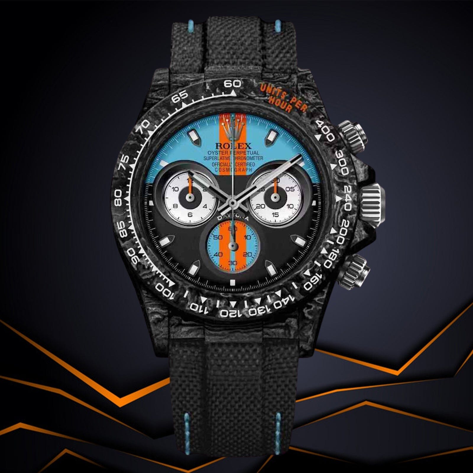 NTPT Carbon Rolex DiW Daytona "GT BLUE" 劳力士DiW 碳纤维迪通拿 | WORLDTIMER