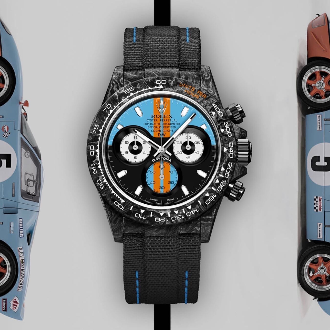 NTPT Carbon Rolex DiW Daytona "GT BLUE" 劳力士DiW 碳纤维迪通拿 | WORLDTIMER