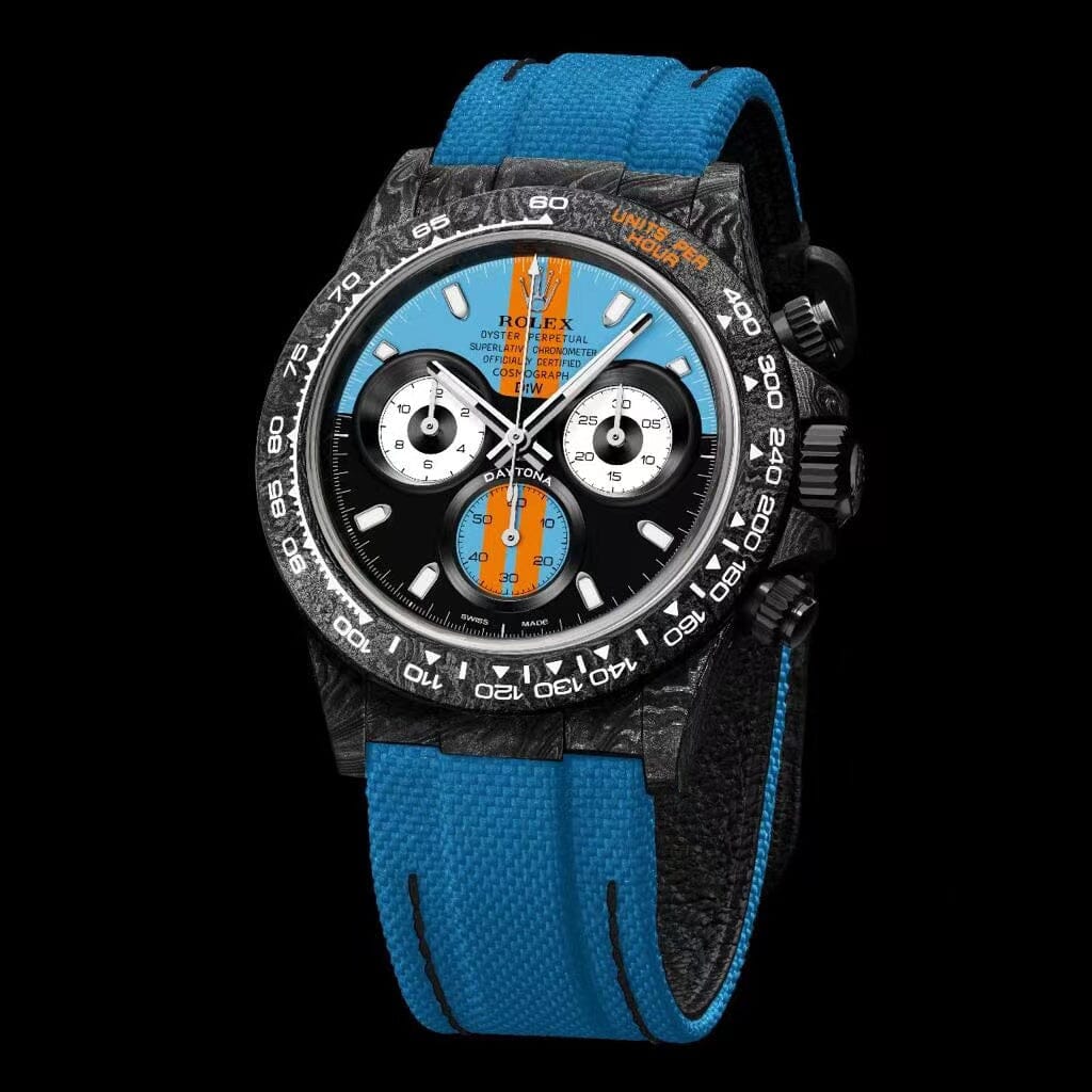 NTPT Carbon Rolex DiW Daytona "GT BLUE" 劳力士DiW 碳纤维迪通拿 | WORLDTIMER