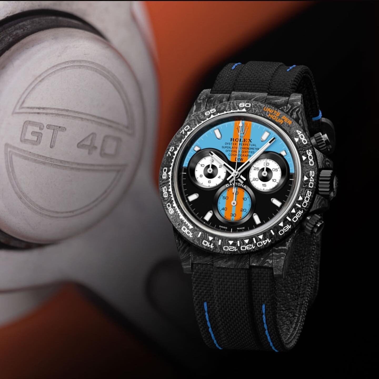 NTPT Carbon Rolex DiW Daytona "GT BLUE" 劳力士DiW 碳纤维迪通拿 | WORLDTIMER
