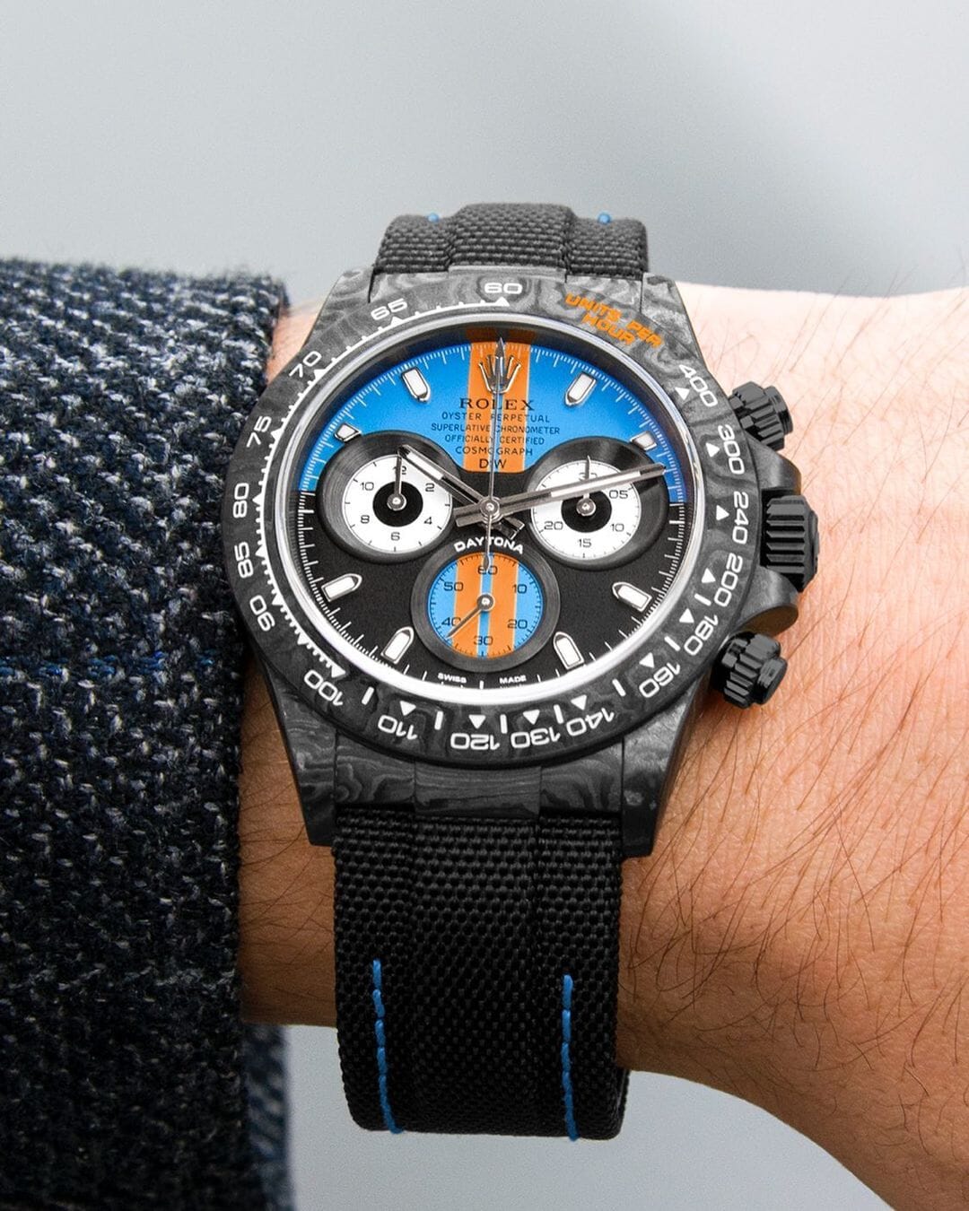 NTPT Carbon Rolex DiW Daytona "GT BLUE" 劳力士DiW 碳纤维迪通拿 | WORLDTIMER