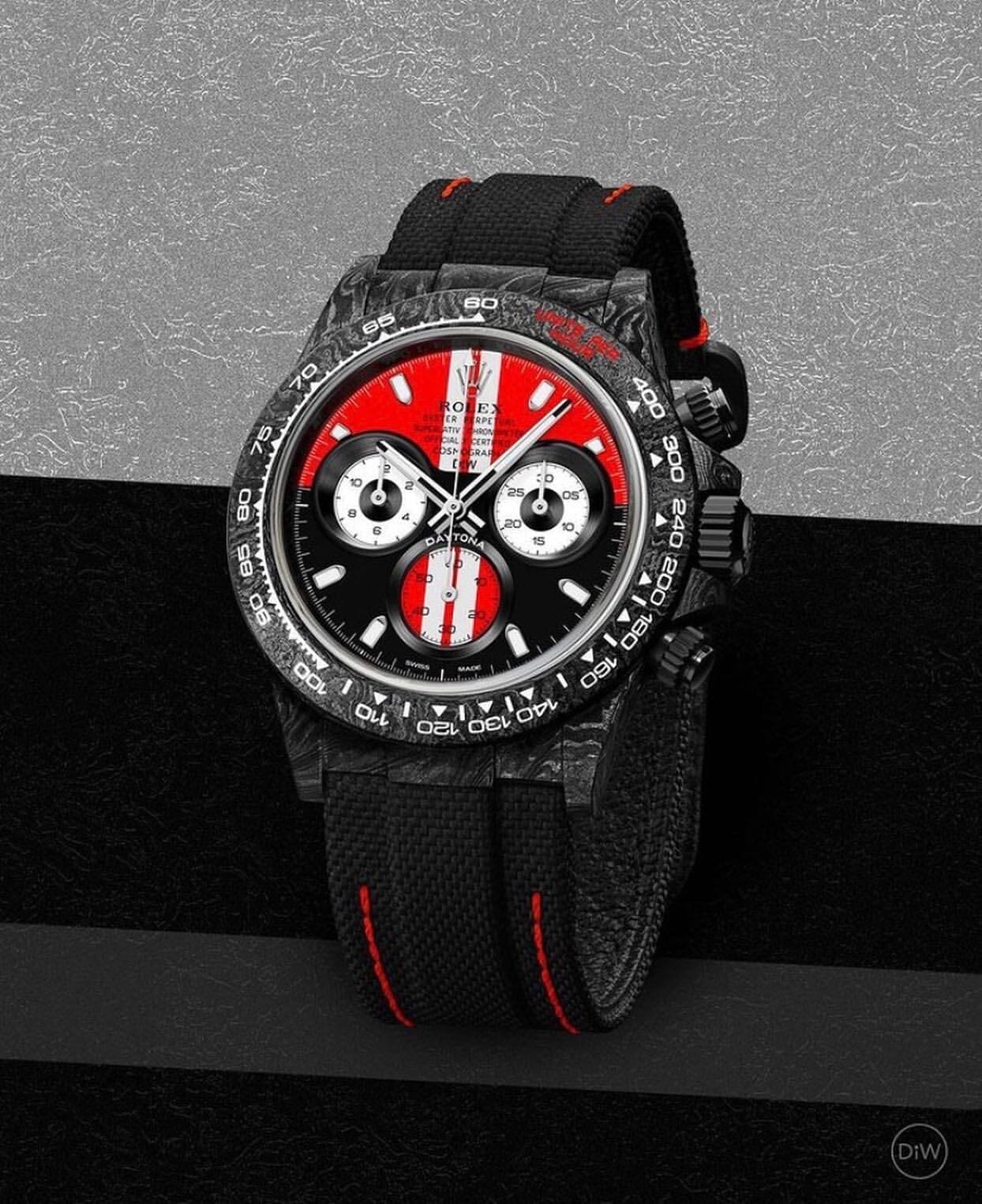 NTPT Carbon Rolex DiW Daytona "GT RED" 劳力士DiW 碳纤维迪通拿 | WORLDTIMER