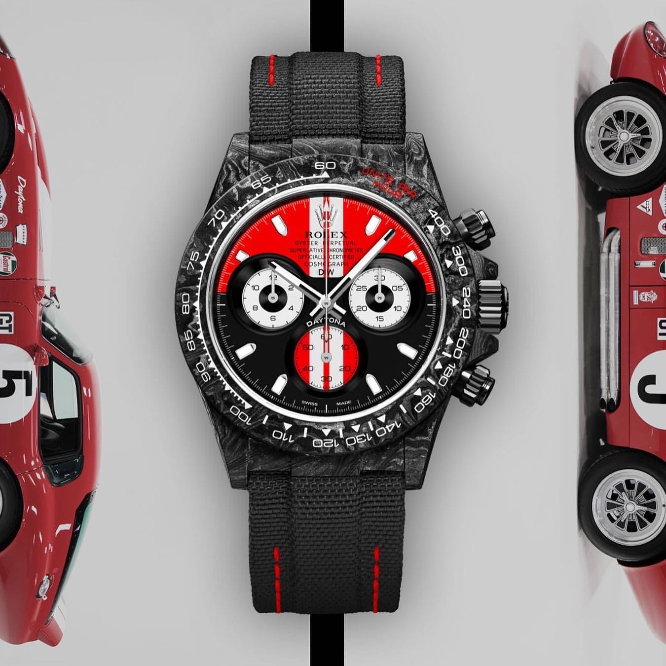 NTPT Carbon Rolex DiW Daytona "GT RED" 劳力士DiW 碳纤维迪通拿 | WORLDTIMER
