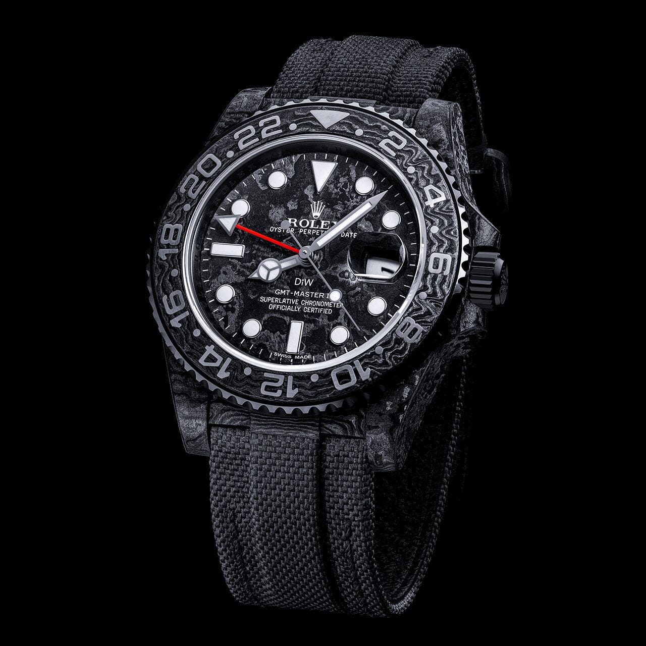 NTPT Carbon Rolex DiW GMT Master ALL BLACK DiW劳力士 格林尼治型II | WORLDTIMER 