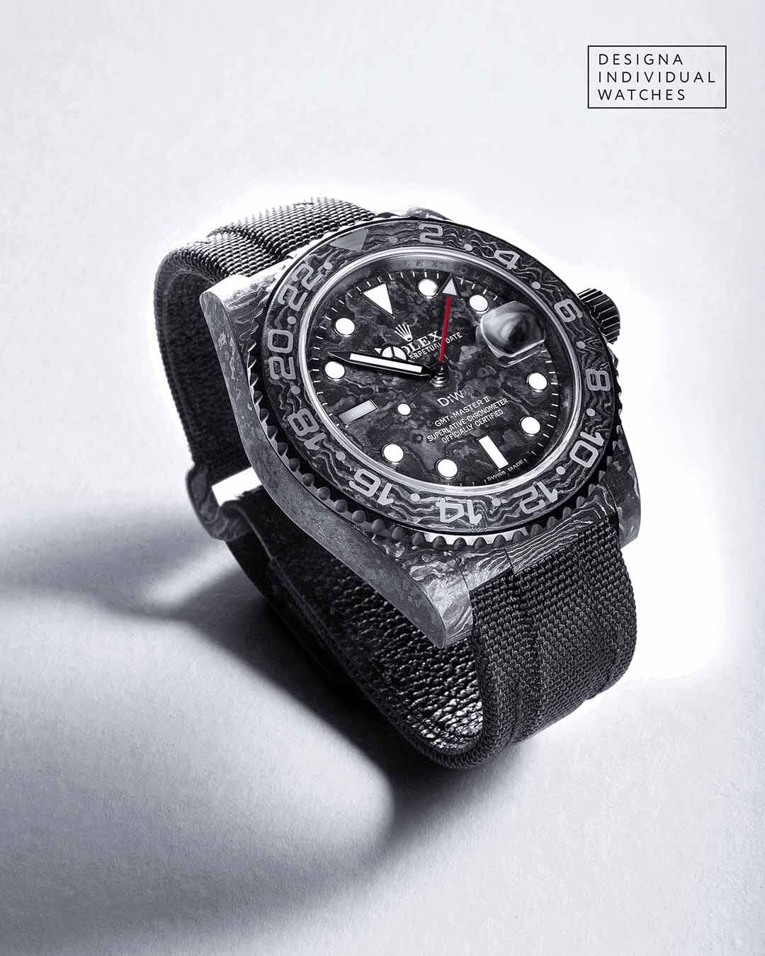 NTPT Carbon Rolex DiW GMT Master ALL BLACK DiW劳力士 格林尼治型II | WORLDTIMER 